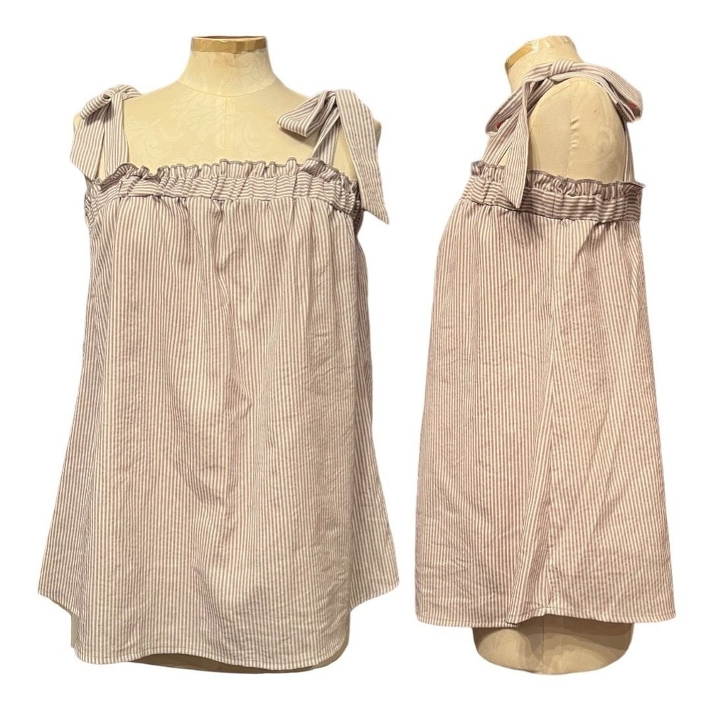 Andrée By Unit Tie Shoulder Tank Top - Small